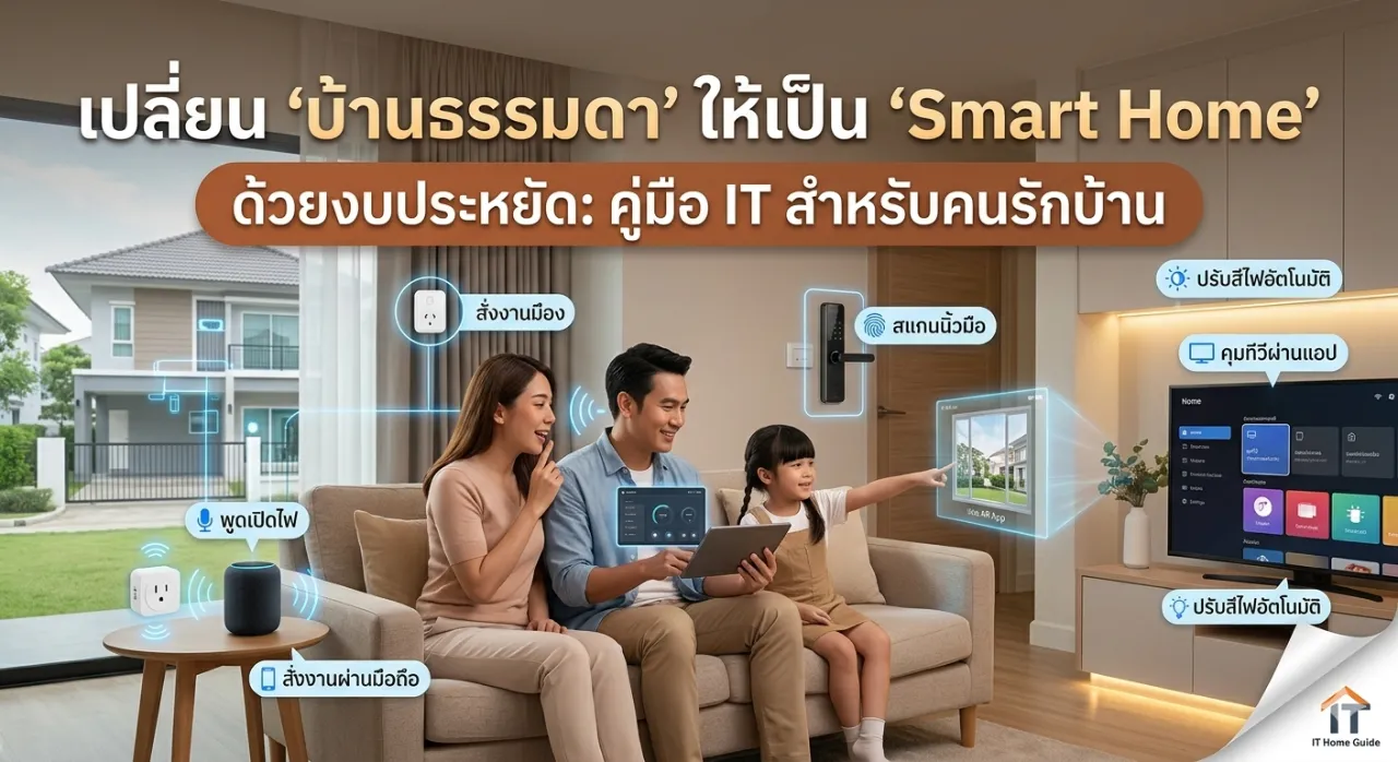 เปลี่ยน "บ้านธรรมดา" ให้เป็น "Smart Home" ด้วยงบประหยัด: คู่มือ IT สำหรับคนรักบ้าน