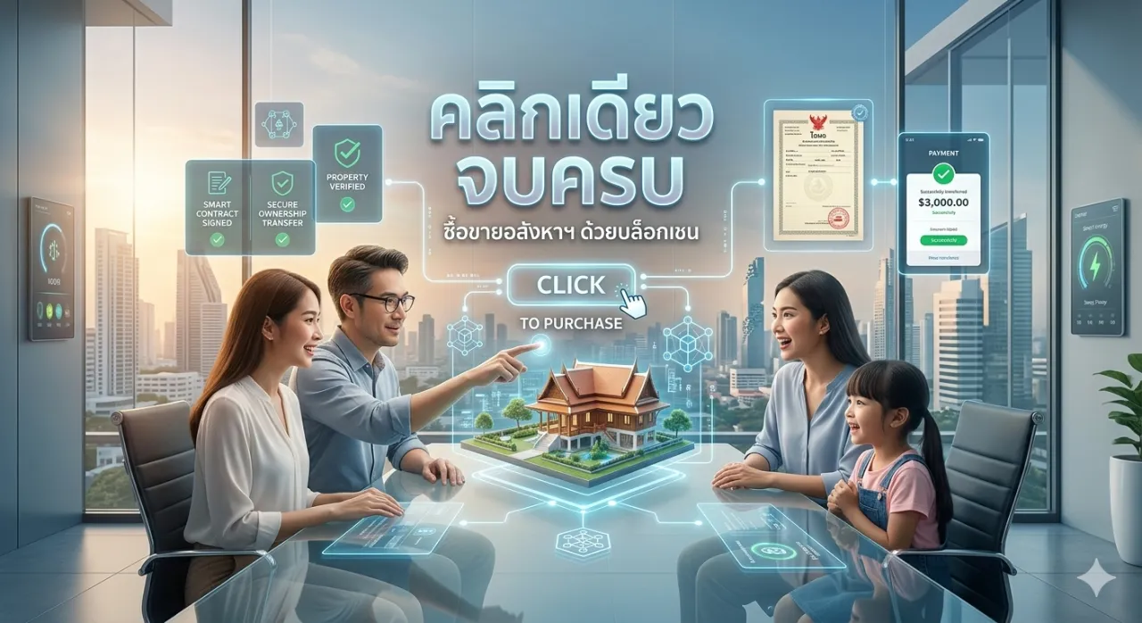 บล็อกเชน (Blockchain) กับอสังหาริมทรัพย์: ปฏิวัติการซื้อ-ขายบ้านให้ง่ายในไม่กี่คลิก